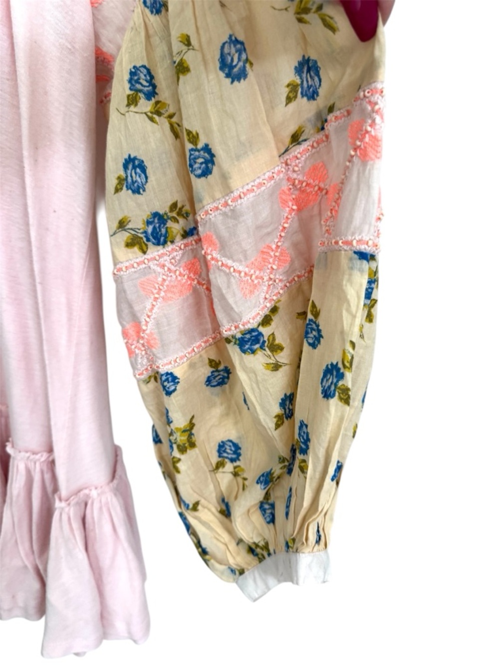 NWT Free People Mix It Up Oversized Tunic pink floral colorway. Size XS - Picture 6 of 10